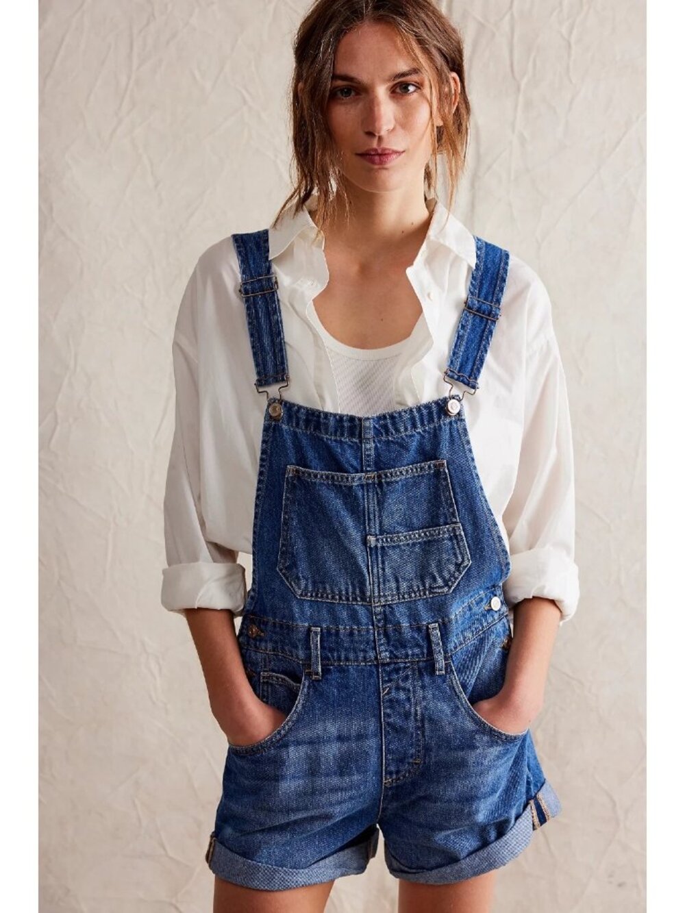 We The Free Ziggy Shortalls Color: Mantra Size Large Short Overalls Free People